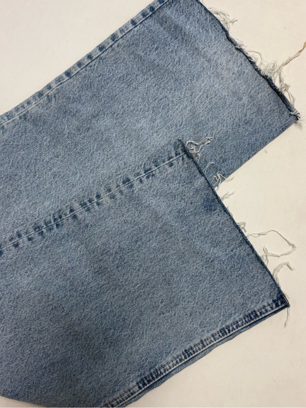 ZARA Light Blue Distressed Wide-Leg Jeans NWOT - Picture 9 of 10